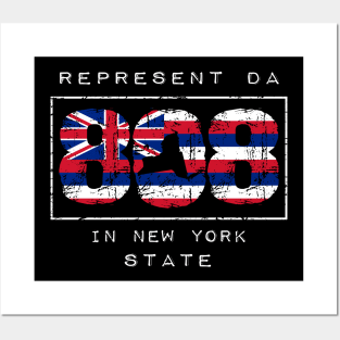 Rep Da 808 in New York State by Hawaii Nei All Day Posters and Art